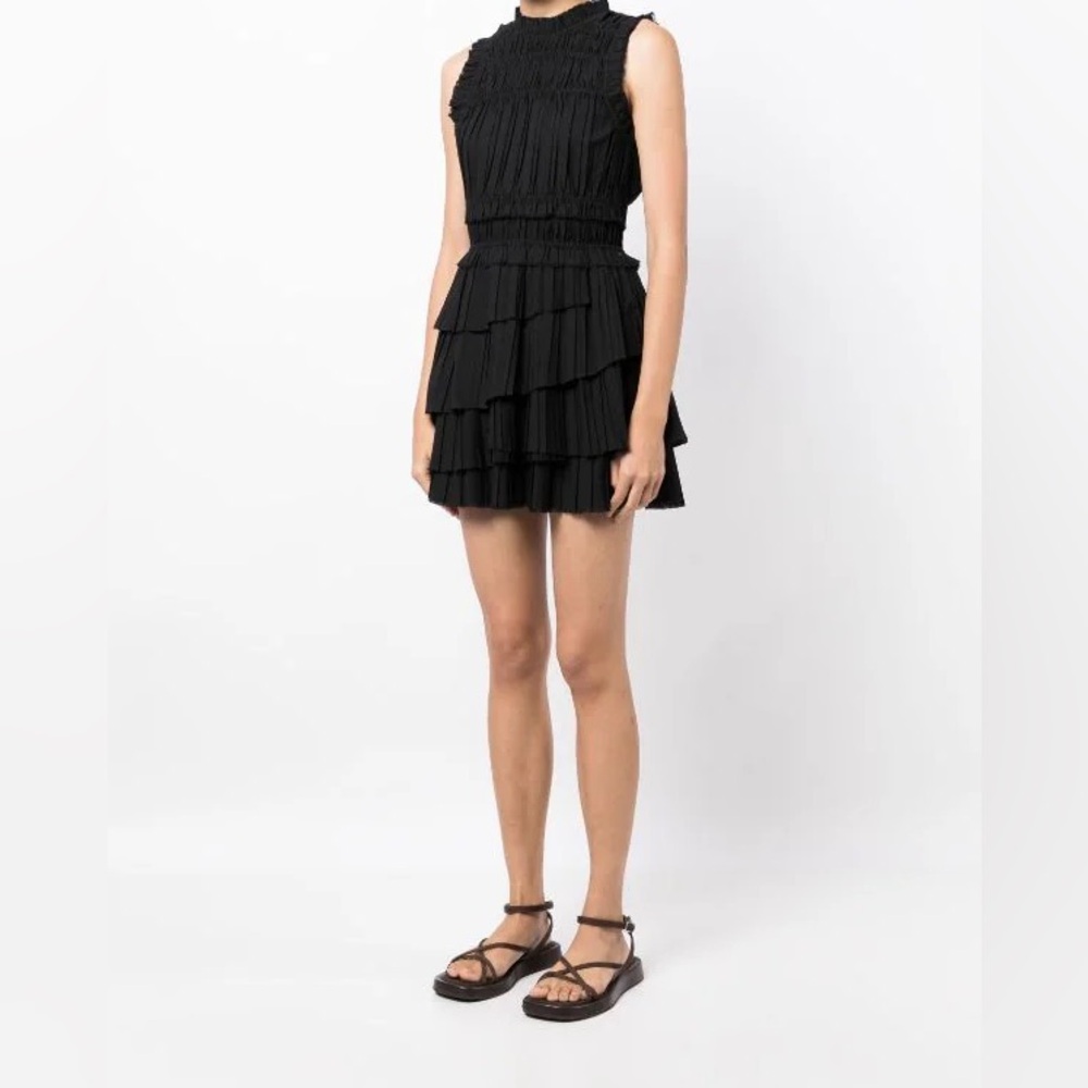 Sea New York Grier pleated mini dress